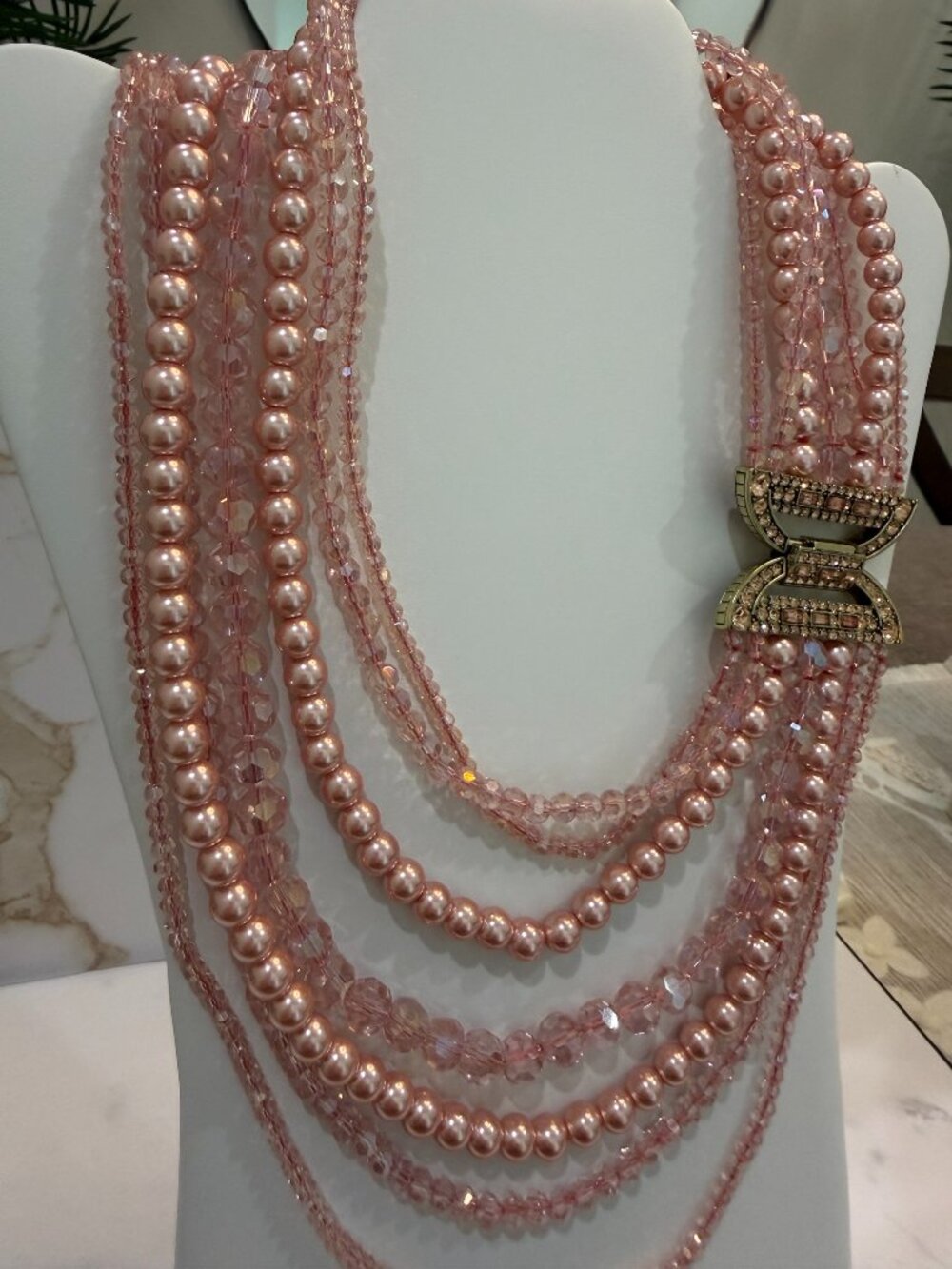 Heidi Daus "Social Butterfly" Multi-Strand Beaded Necklace
